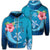 Hawaii Turtle Moon Dream Zip Hoodie Unisex Art - Polynesian Pride