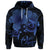 Custom Hawaii Turtle Ohana Hibiscus Poly Hoodie Blue - Polynesian Pride