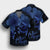 Hawaii Turtle Ohana Hibiscus Poly Hawaiian Shirt - Blue - AH - Polynesian Pride