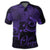 Hawaii Turtle Ohana Hibiscus Poly Polo Shirt Purple - Polynesian Pride