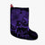 Hawaii Turtle Ohana Hibiscus Poly Christmas Stocking - Purple - AH Christmas Stocking 26 X 42 cm Black - Polynesian Pride