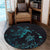 Hawaii Turtle Ohana Paua Shell Round Carpet - AH - Polynesian Pride