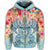 Hawaii Turtle Ohana Stary Night Hibiscus Zip Hoodie - Polynesian Pride