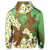Hawaii Turtle Plumeria Zip Hoodie Green Style - Polynesian Pride