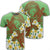 Hawaii Turtle Plumeria T Shirt Green Style Unisex Black - Polynesian Pride