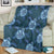 Hawaii Turtle Plumeria Blue Premium Blankets - AH - Polynesian Pride