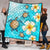 Hawaii Turtle Plumeria Coat Of Arm Ocean Premium Quilts - AH - Polynesian Pride