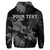 Custom Hawaii Turtle Plumeria Coconut Tree Polynesian Hoodie Gray - Polynesian Pride