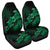 Hawaii Turtle Plumeria Coconut Tree Polynesian Car Seat Covers - Green - AH Universal Fit Black - Polynesian Pride