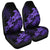 Hawaii Turtle Plumeria Coconut Tree Polynesian Car Seat Covers - Purple - AH Universal Fit Black - Polynesian Pride