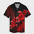 Hawaii Turtle Plumeria Coconut Tree Polynesian Hawaiian Shirt - Red - AH Unisex Black - Polynesian Pride