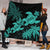 Hawaii Turtle Plumeria Coconut Tree Polynesian Premium Quilts - Turquoise - AH - Polynesian Pride