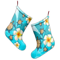 Hawaii Turtle Plumeria Kanaka Ocean Christmas Stocking - AH - Polynesian Pride