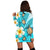 Hawaii Turtle Plumeria Kanaka Ocean Hoodie Dress - AH - Polynesian Pride