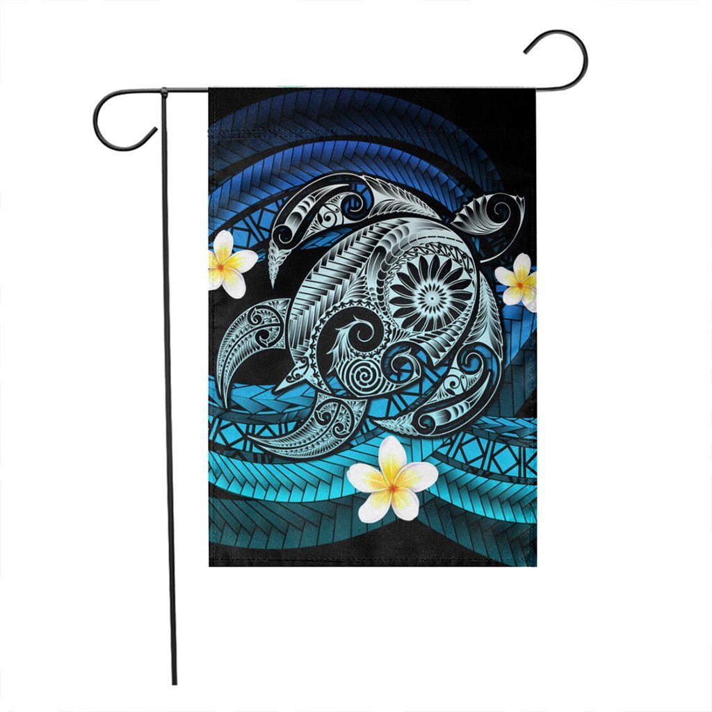 Hawaii Turtle Plumeria Polynesian Flag - Mela Style - AH - Polynesian Pride