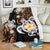 Hawaii Turtle Plumeria Polynesian Premium Blanket - Hete Style - AH White - Polynesian Pride