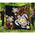 Hawaii Turtle Plumeria Polynesian Premium Quilt - Hete Style - AH Black - Polynesian Pride