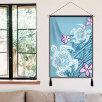 Hawaii Turtle Plumeria Polynesian Simple Hanging Poster - AH - Polynesian Pride
