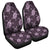 Hawaii Turtle Plumeria Violet Car Seat Covers - AH Universal Fit Black - Polynesian Pride