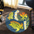 Hawaii Turtle Plumerian Polynesian Round Carpet - Sease Style - ver 2 - AH - Polynesian Pride