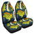 Hawaii Turtle Plumerian Polynesian Car Seat Covers - Sease Style - ver 2 - AH Universal Fit Black - Polynesian Pride