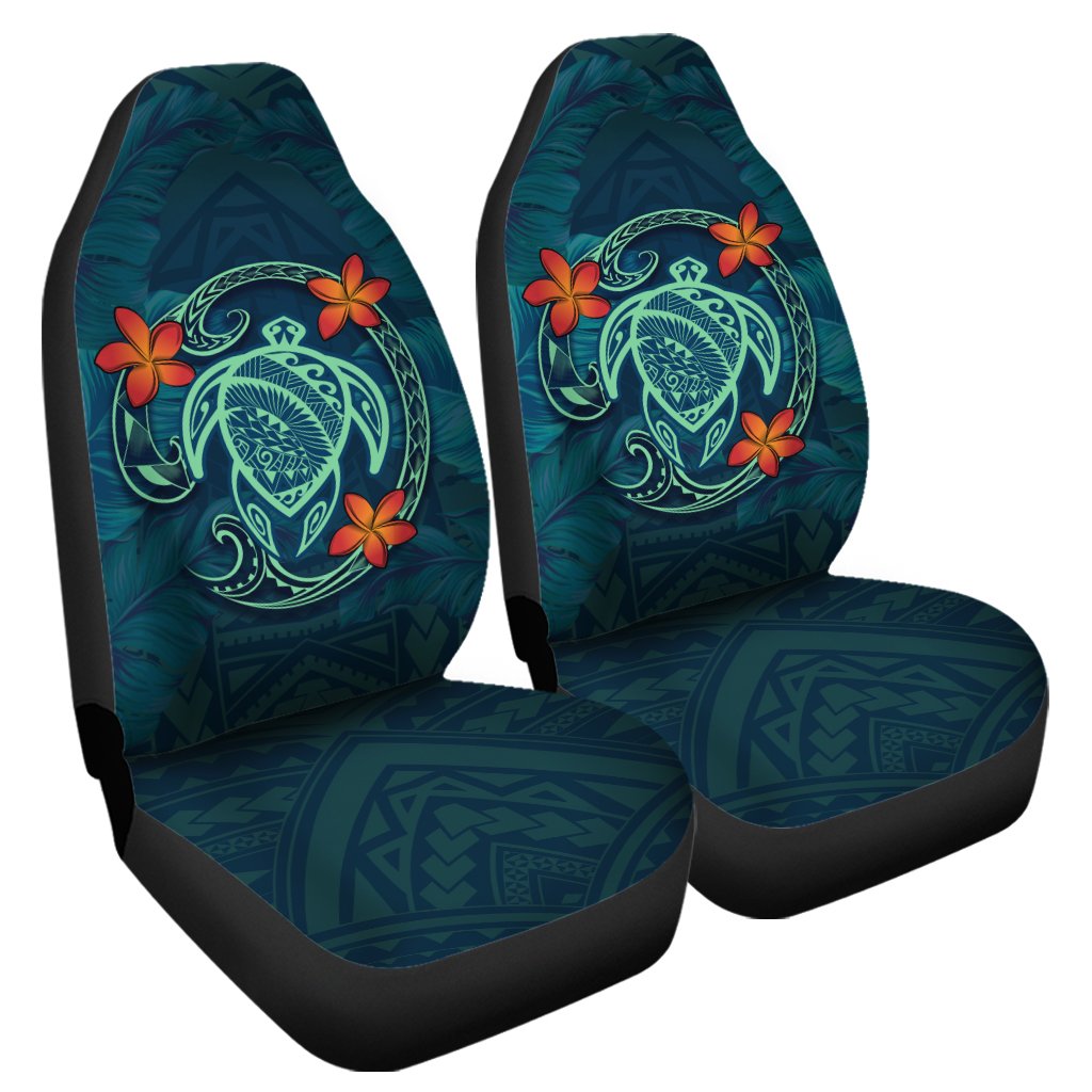 Hawaii Turtle Polynesia Tropical Car Seat Cover - Tax Style - AH Universal Fit Blue - Polynesian Pride