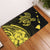 Hawaii Turtle Polynesian Map Plumeria Door Mat Yellow AH Door Mat Yellow - Polynesian Pride