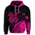 Custom Hawaii Turtle Polynesian Map Plumeria Hoodie Pink - Polynesian Pride