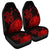 Hawaii Turtle Polynesian Map Plumeria Car Seat Covers Red - AH Universal Fit Black - Polynesian Pride