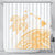 Hawaii Turtle Polynesian Map Plumeria White Background Shower Curtain - AH 177 x 172 (cm) Black - Polynesian Pride