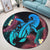 Hawaii Turtle Polynesian Tropical Round Carpet - Ghia Style - AH - Polynesian Pride