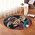 Hawaii Turtle Polynesian Tropical Round Carpet - Ghia Style Gold - AH - Polynesian Pride