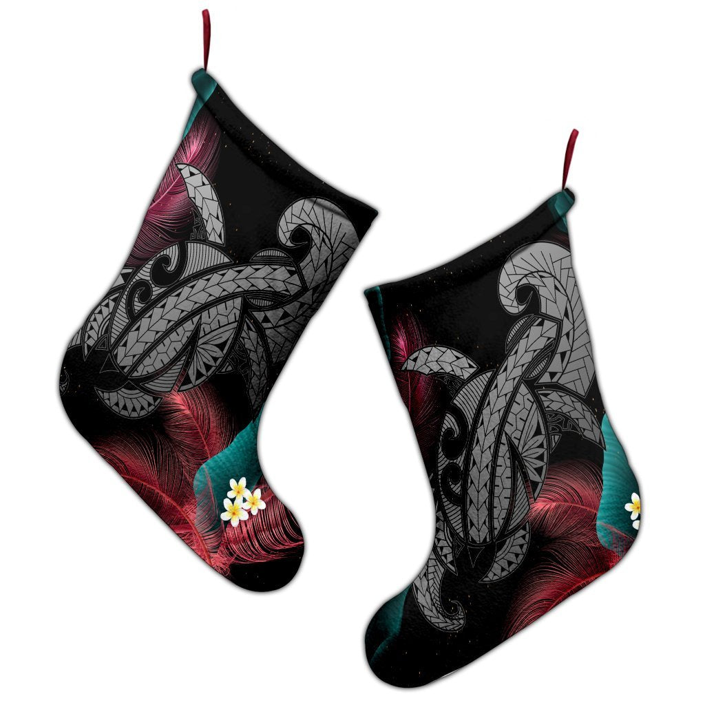Hawaii Turtle Polynesian Tropical Christmas Stocking - Ghia Style Gray - AH - Polynesian Pride