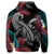 Hawaii Turtle Polynesian Tropical Zip Hoodie Ghia Style Gray - Polynesian Pride