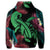 Hawaii Turtle Polynesian Tropical Zip Hoodie Ghia Style Green - Polynesian Pride