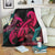 Hawaii Turtle Polynesian Tropical Premium Blankets - Ghia Style Pink - AH White - Polynesian Pride