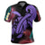 Hawaii Turtle Polynesian Tropical Polo Shirt Ghia Style Purple - Polynesian Pride