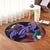 Hawaii Turtle Polynesian Tropical Round Carpet - Ghia Style Purple - AH - Polynesian Pride