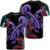 Hawaii Turtle Polynesian Tropical T Shirt Ghia Style Purple Unisex Black - Polynesian Pride