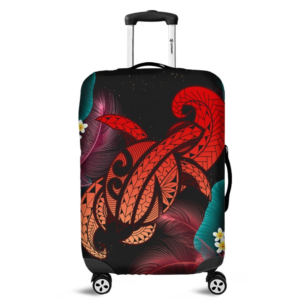 Hawaii Turtle Polynesian Tropical Luggage Covers - Ghia Style Red - AH Black - Polynesian Pride