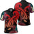 Hawaii Turtle Polynesian Tropical Polo Shirt Ghia Style Red Unisex Black - Polynesian Pride