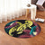 Hawaii Turtle Polynesian Tropical Round Carpet - Ghia Style Yellow - AH - Polynesian Pride