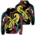 Hawaii Turtle Polynesian Tropical Zip Hoodie Ghia Style Yellow Unisex Art - Polynesian Pride