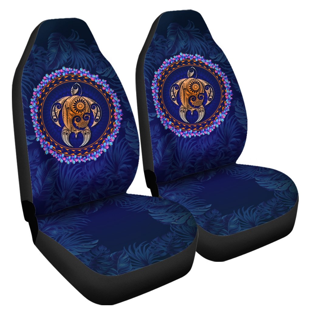 Hawaii Turtle Polynesian Tropical Car Seat Cover - Jan Style - AH Universal Fit Purple - Polynesian Pride