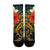 Hawaii Turtle Polynesian Tropical Hibiscus Plumeria Crew Socks - AH - Polynesian Pride
