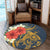 Hawaii Turtle Polynesian Tropical Hibiscus Plumeria Round Carpet - AH - Polynesian Pride