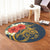 Hawaii Turtle Polynesian Tropical Hibiscus Plumeria Round Carpet - AH - Polynesian Pride