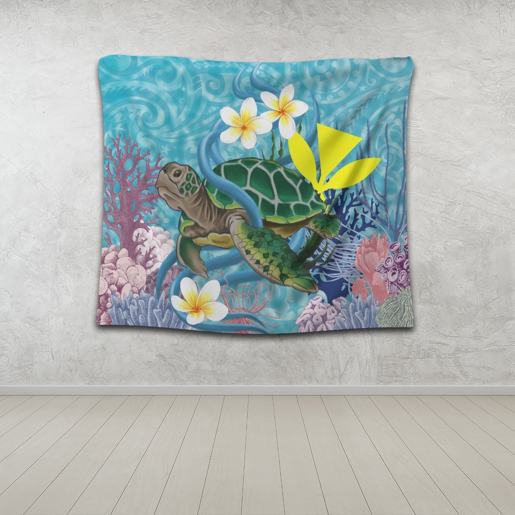 Hawaii Turtle Sea Cotral Polynesian Tapestry - AH - Polynesian Pride