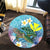 Hawaii Turtle Sea Cotral Polynesian Round Carpet - AH - Polynesian Pride