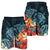 Hawaii Turtle Shark Manta Ray Hibiscus Plumeria Men's Shorts - AH - Polynesian Pride